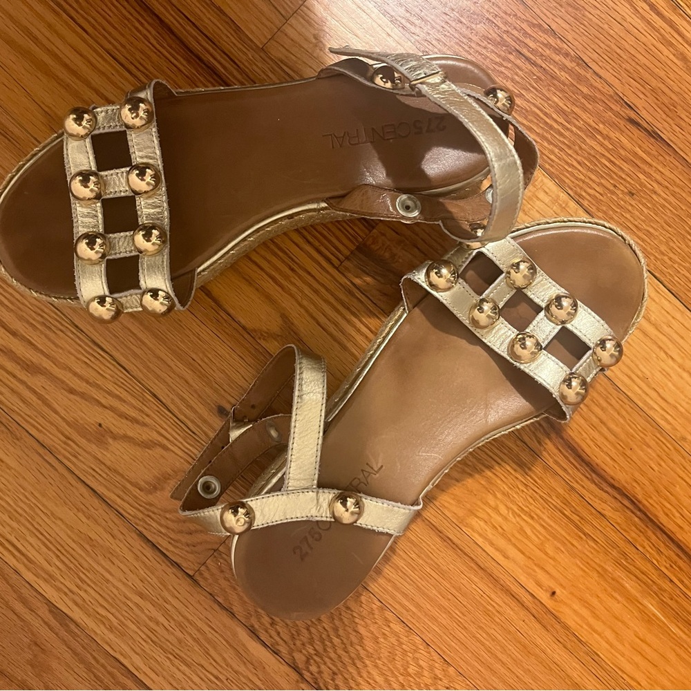 Gold sandals